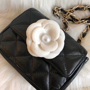 White Camelia Brooch